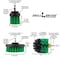 Drill Brush Power Scrubber By Useful Products 5 in W 5 in L Brush, Green G-4OS-2L-QC-DB - alternate 4